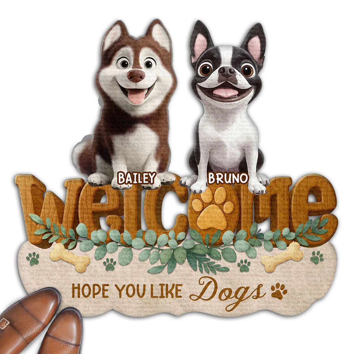 Greetings To You - Personalized Custom 3D Effect Doormat