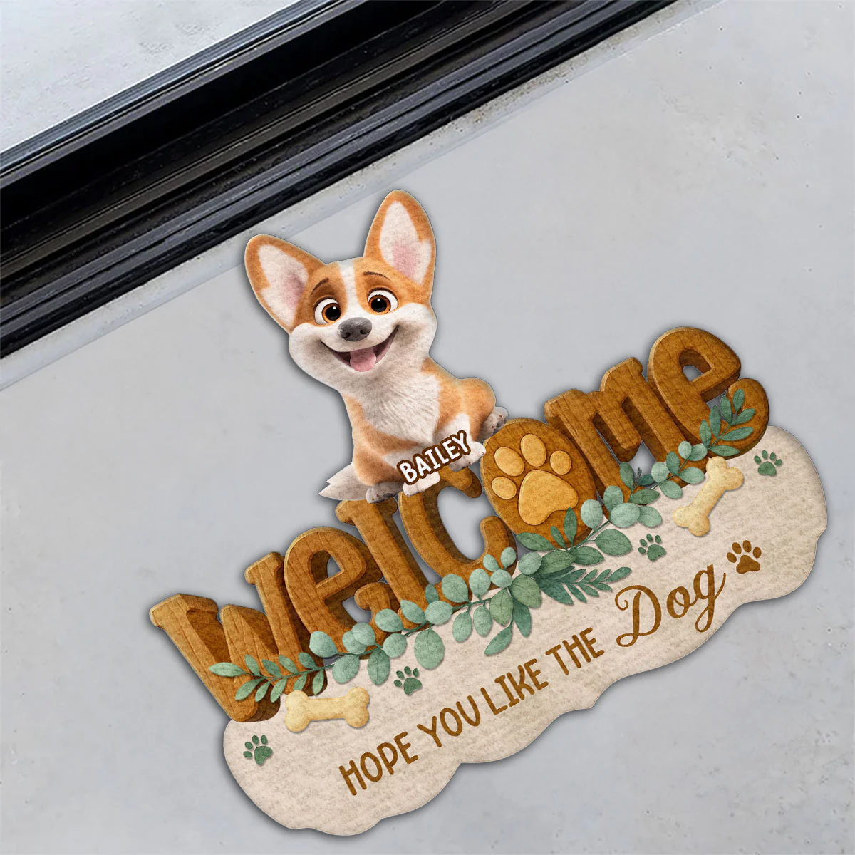 Greetings To You - Personalized Custom 3D Effect Doormat - Image 3