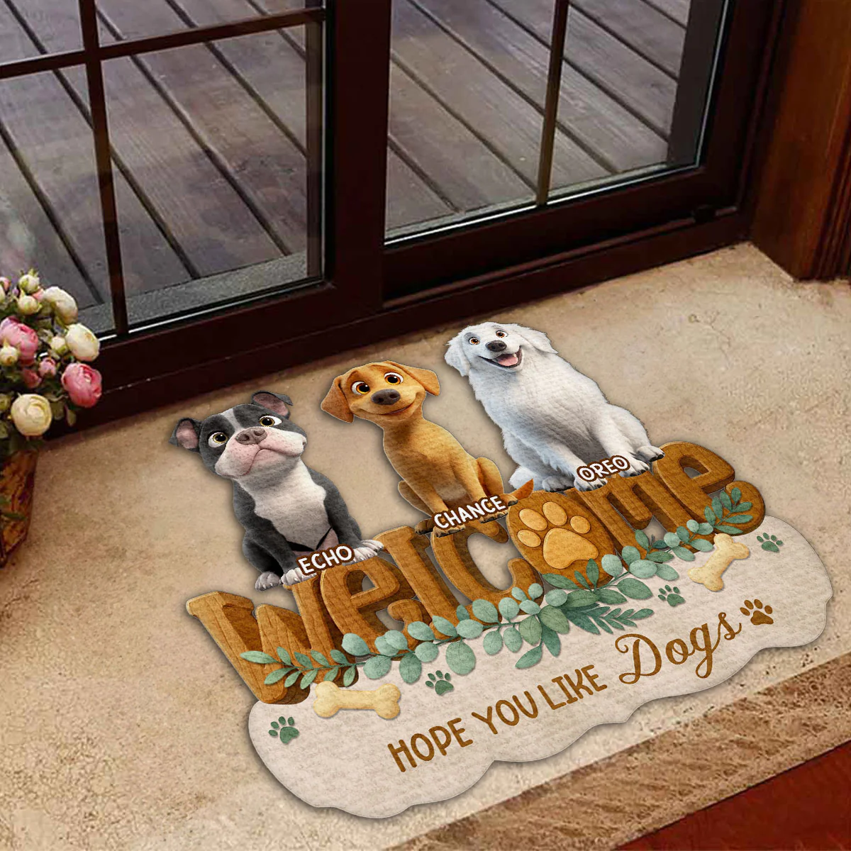 Greetings To You - Personalized Custom 3D Effect Doormat - Image 4
