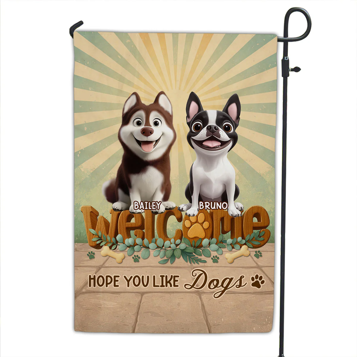 Greetings To You - Personalized Custom 3D Effect Flag