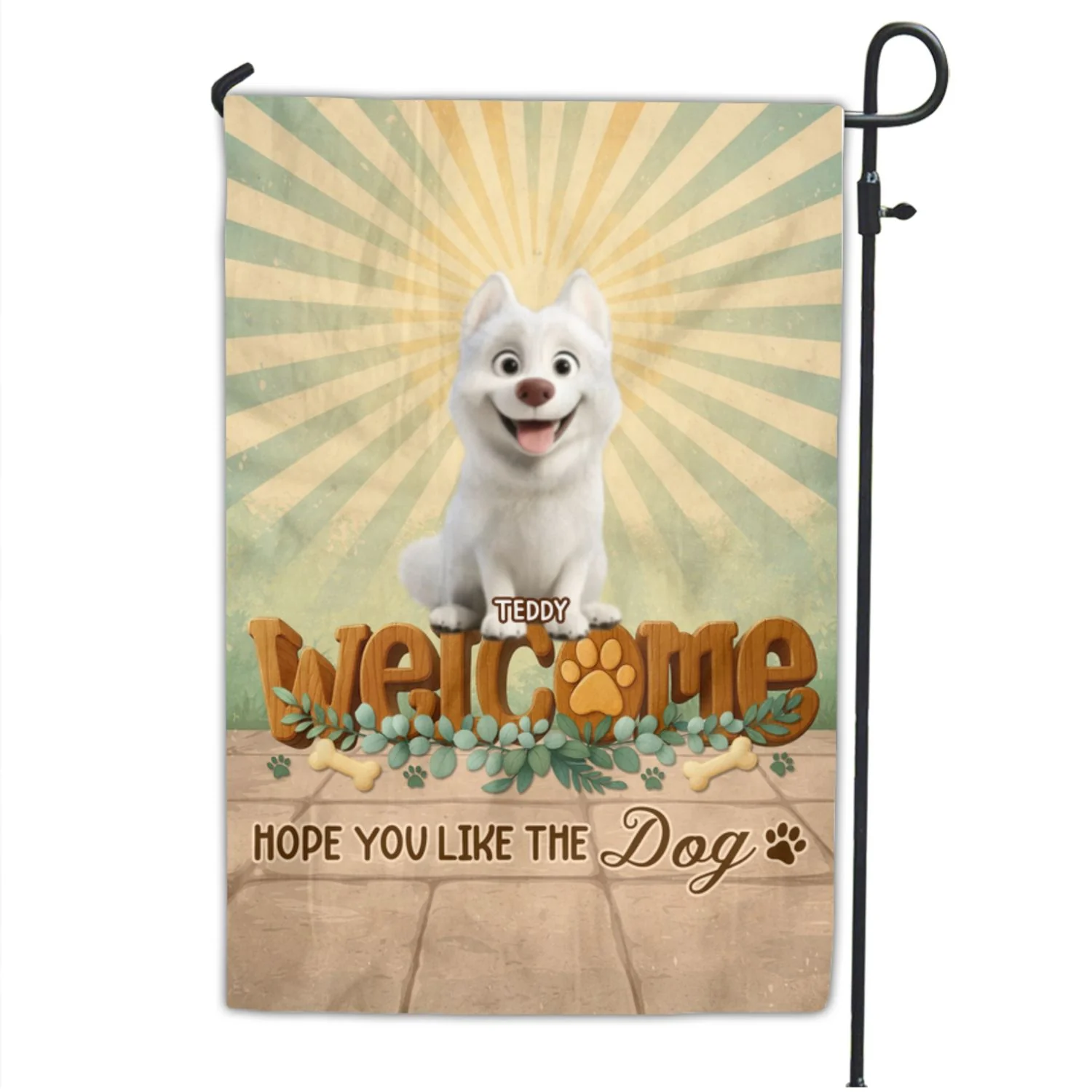 Greetings To You - Personalized Custom 3D Effect Flag - Image 6