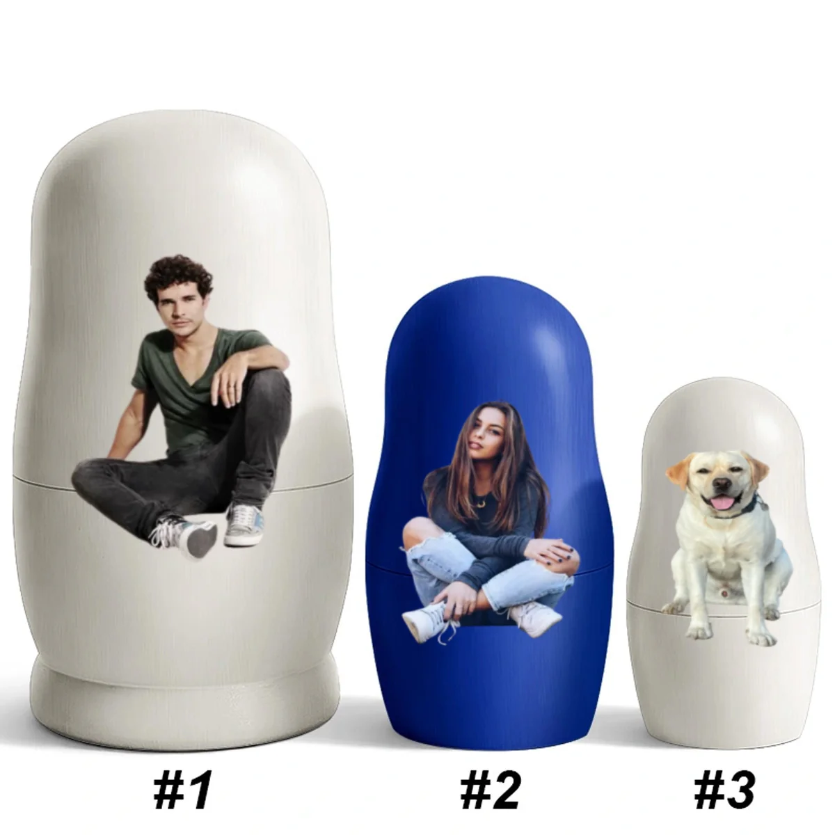 Growing In Love Photo - Personalized Custom Nesting Doll - Image 12