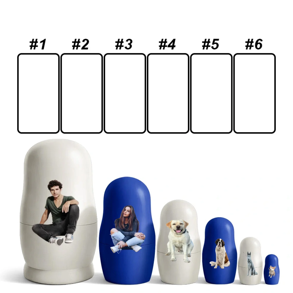Growing In Love Photo - Personalized Custom Nesting Doll - Image 15