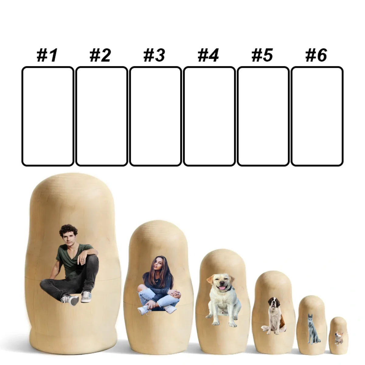 Growing In Love Photo - Personalized Custom Nesting Doll - Image 9