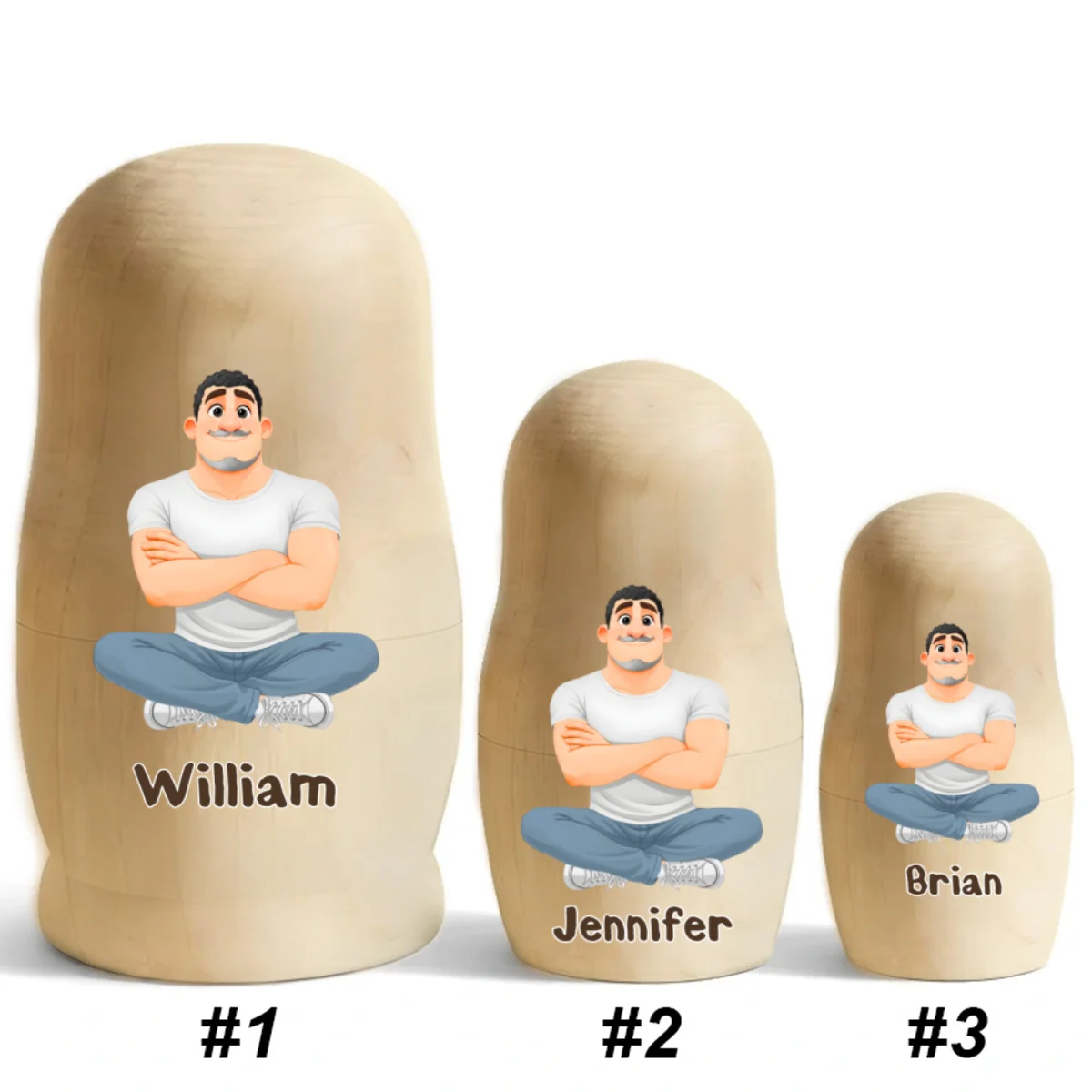 Growing Lovely Family - Personalized Custom Nesting Doll - Image 8