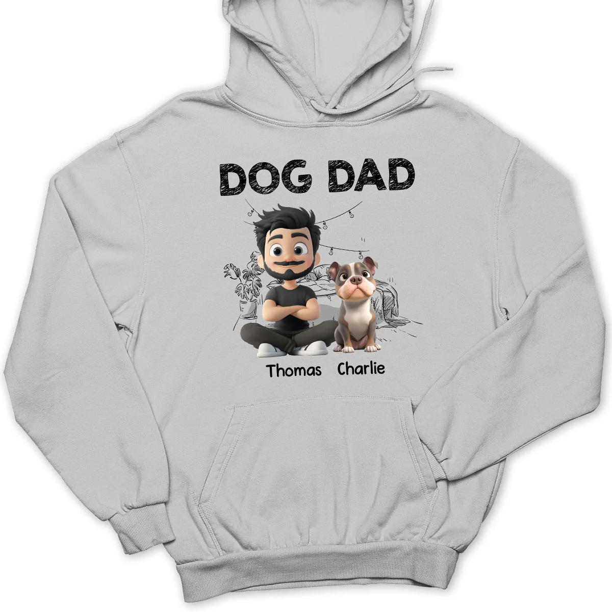 Handsome Dad Christmas - Personalized Custom Hoodie