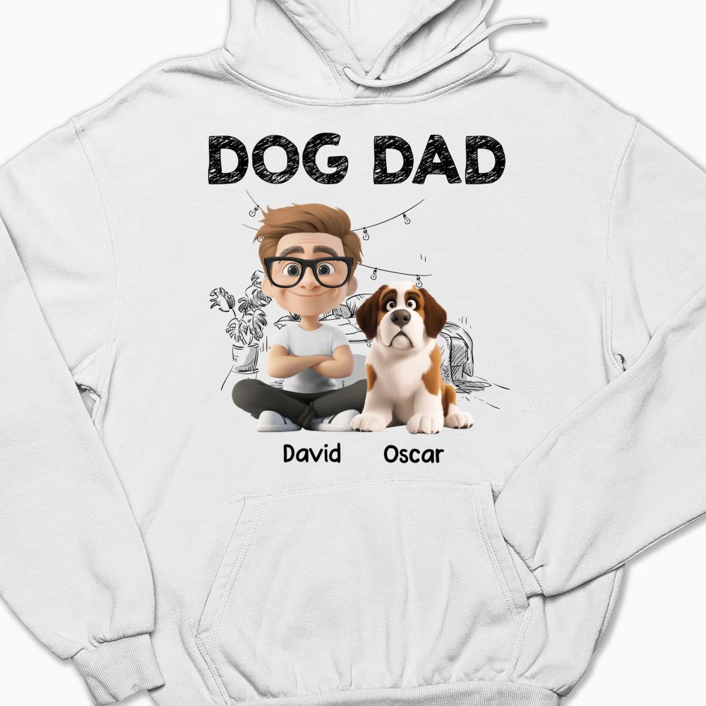 Handsome Dad Christmas - Personalized Custom Hoodie - Image 4