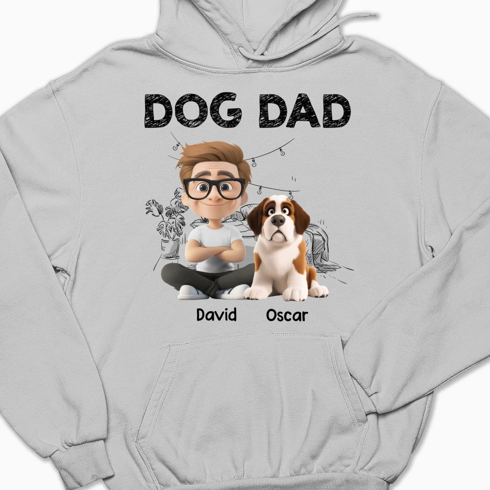 Handsome Dad Christmas - Personalized Custom Hoodie - Image 5
