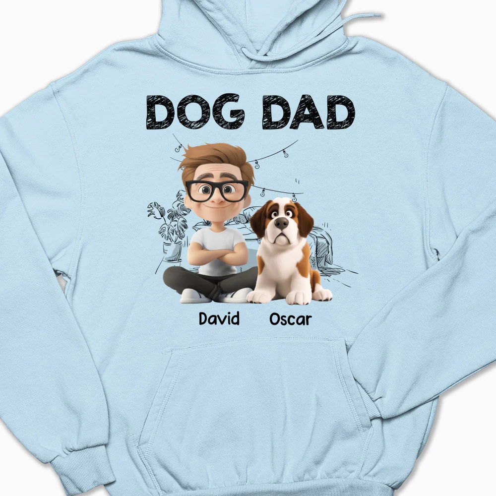 Handsome Dad Christmas - Personalized Custom Hoodie - Image 6