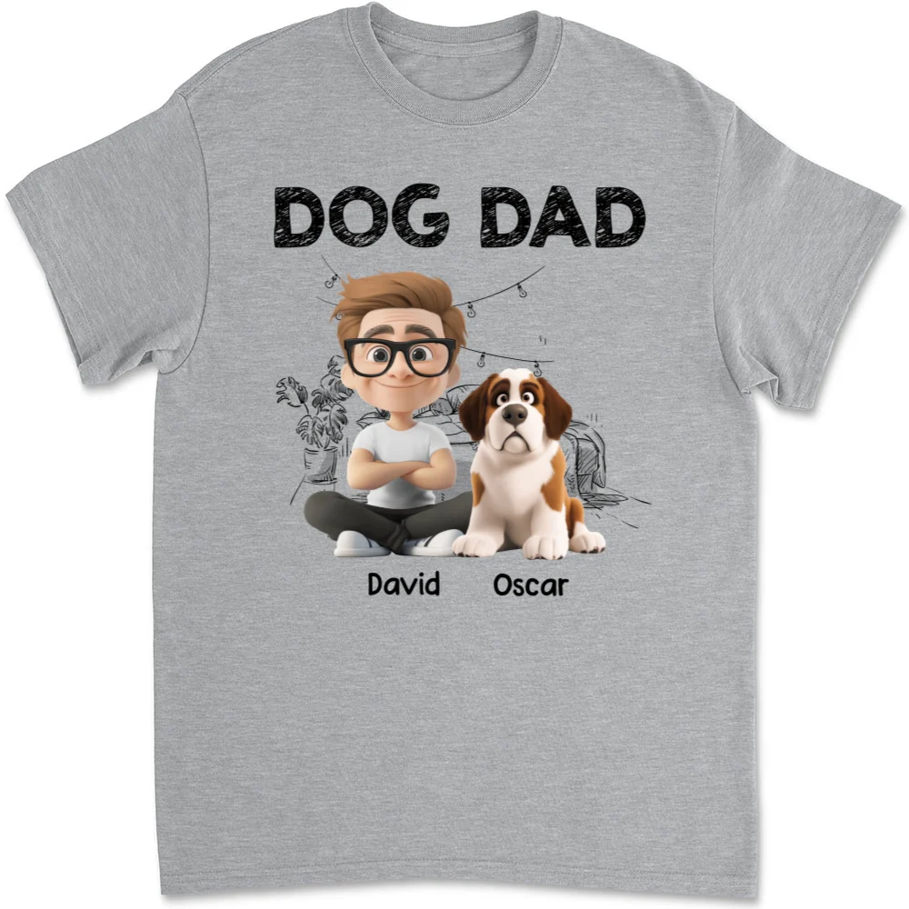 Handsome Dad Christmas - Personalized Custom Unisex T-Shirt - Image 6