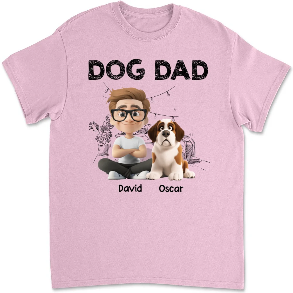 Handsome Dad Christmas - Personalized Custom Unisex T-Shirt - Image 8