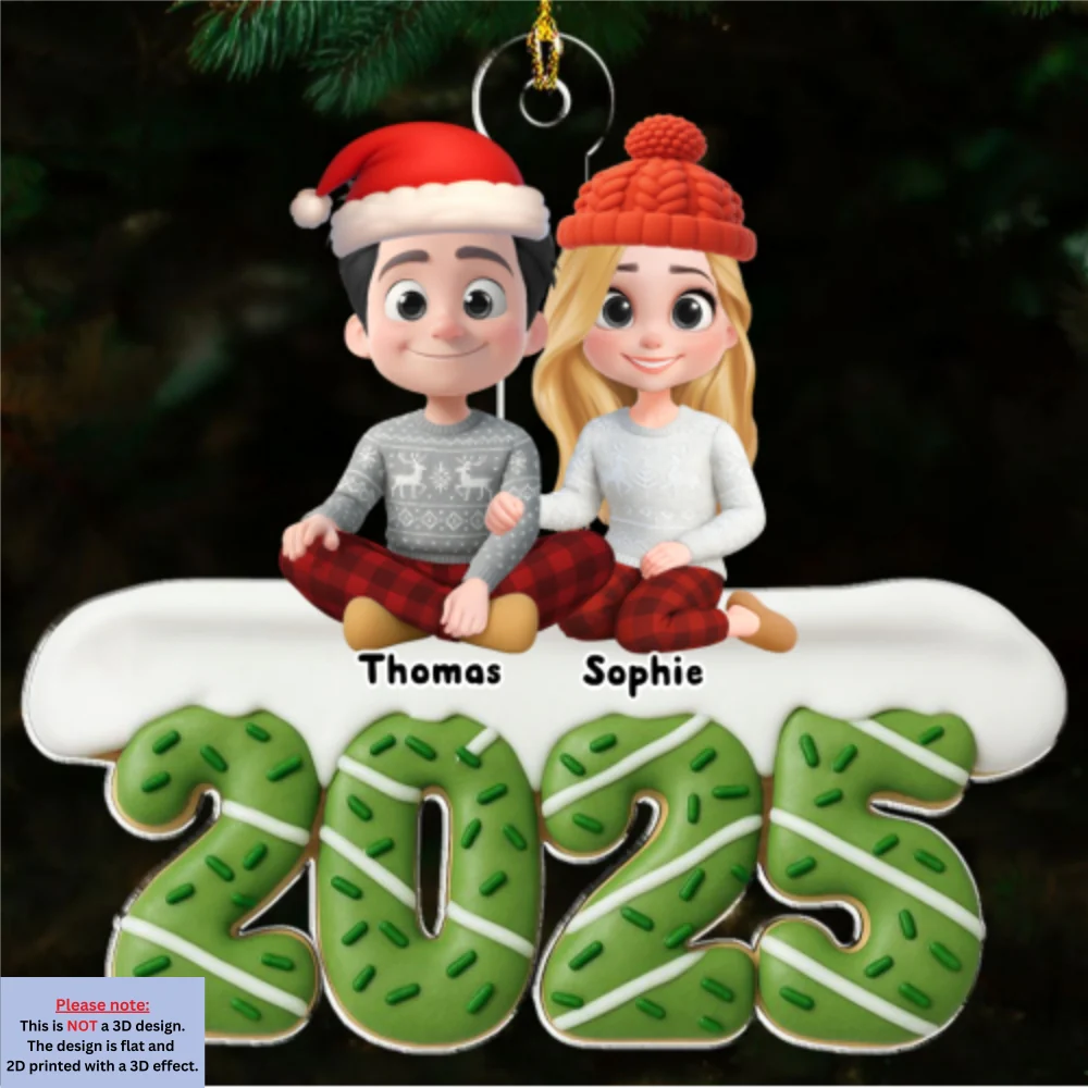 Happiness Baked At Home - Personalized Custom Acrylic Ornament - Image 5