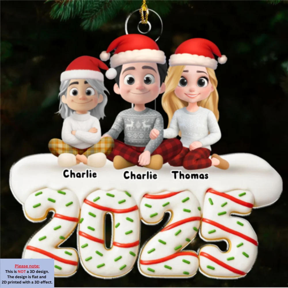 Happiness Baked Into Every Moment - Personalized Custom Acrylic Ornament - Image 6