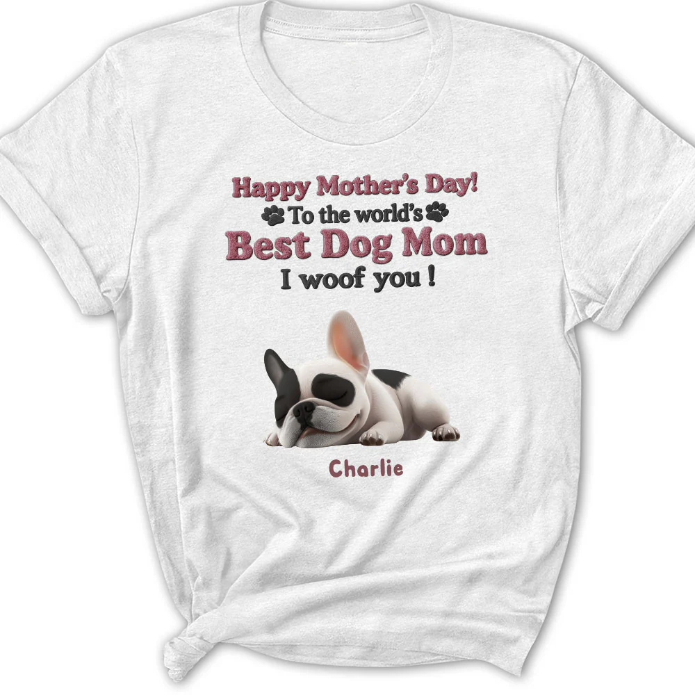 Happy To Be Dog Parents - Personalized Custom Women's T-Shirt