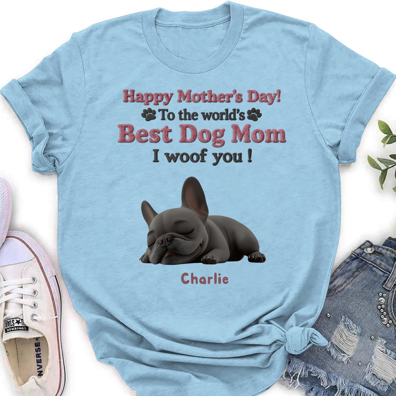 Happy To Be Dog Parents - Personalized Custom Women's T-Shirt - Image 9