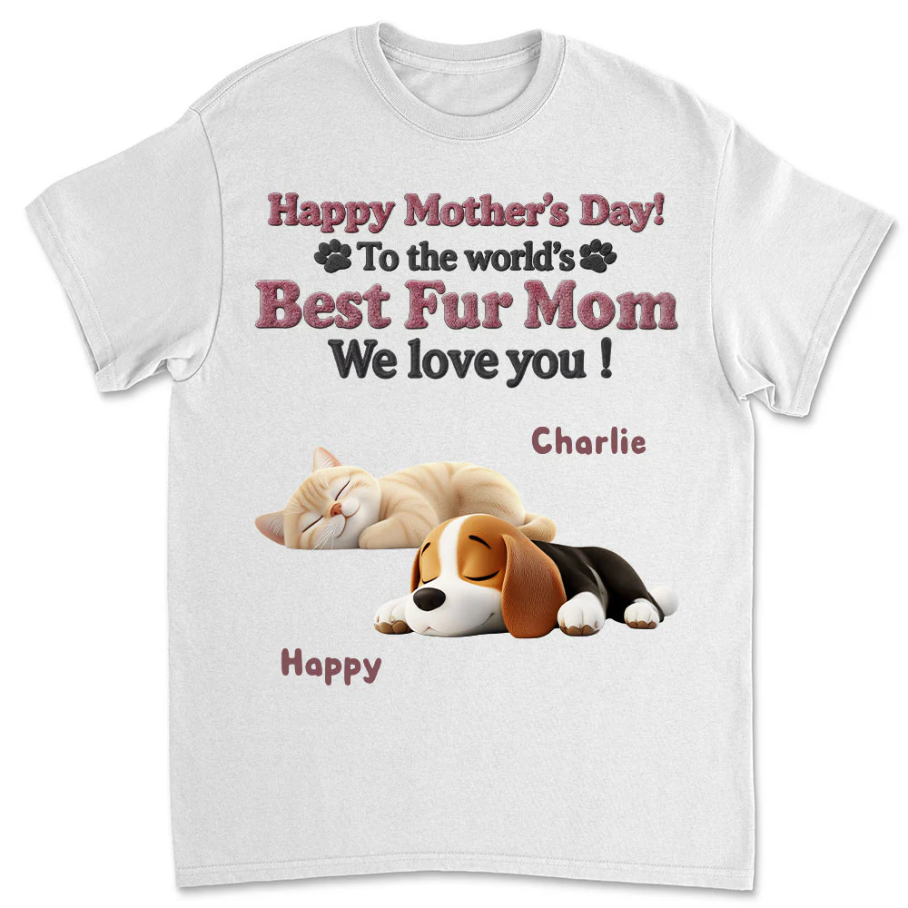 Happy To Be Pet Parents - Personalized Custom Unisex T-Shirt