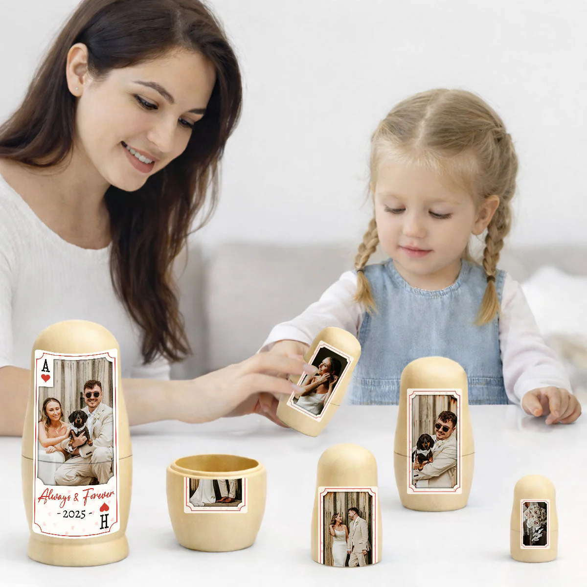 Happy Together - Personalized Custom Nesting Doll - Image 4