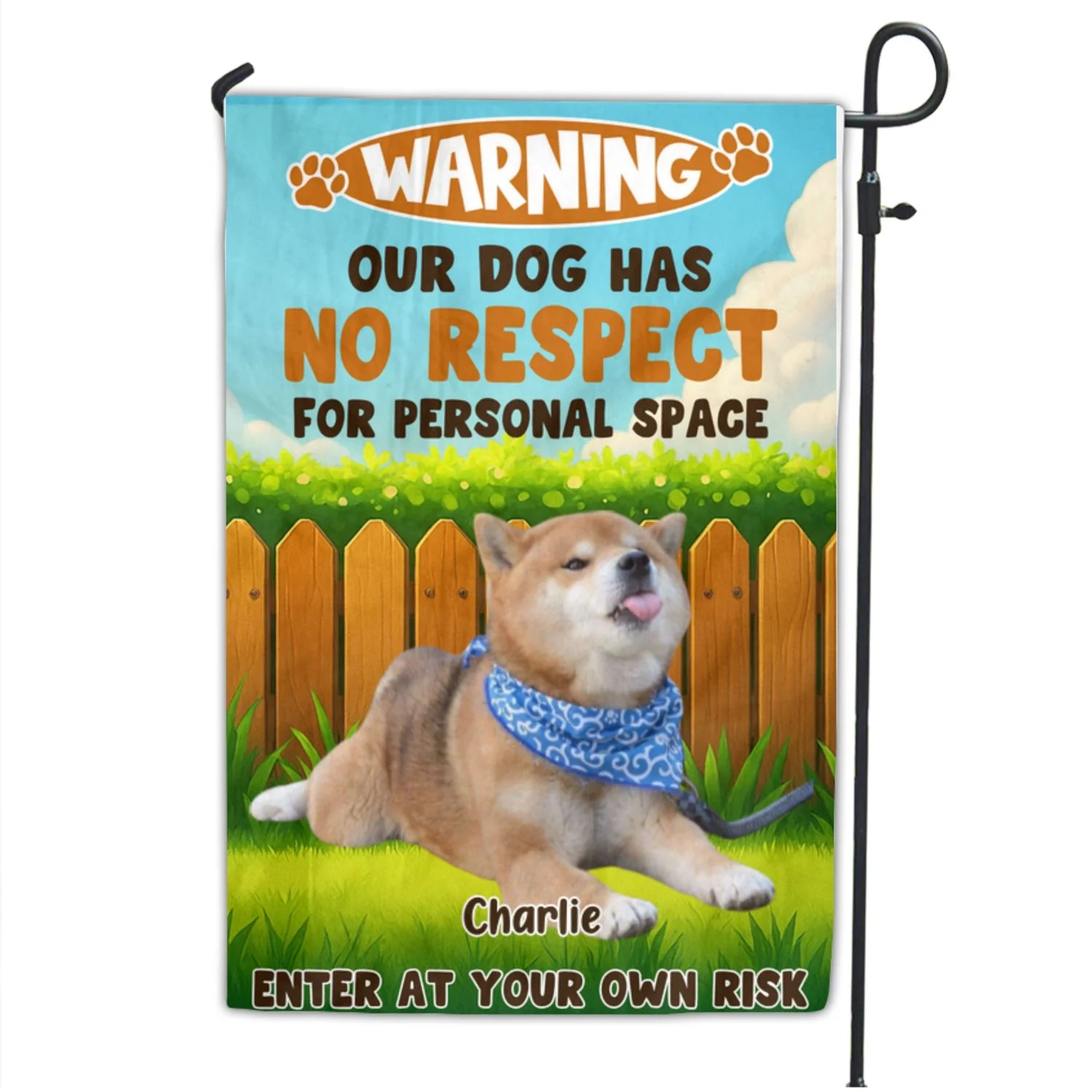 Have No Respect Photo - Personalized Custom Flag - Image 3