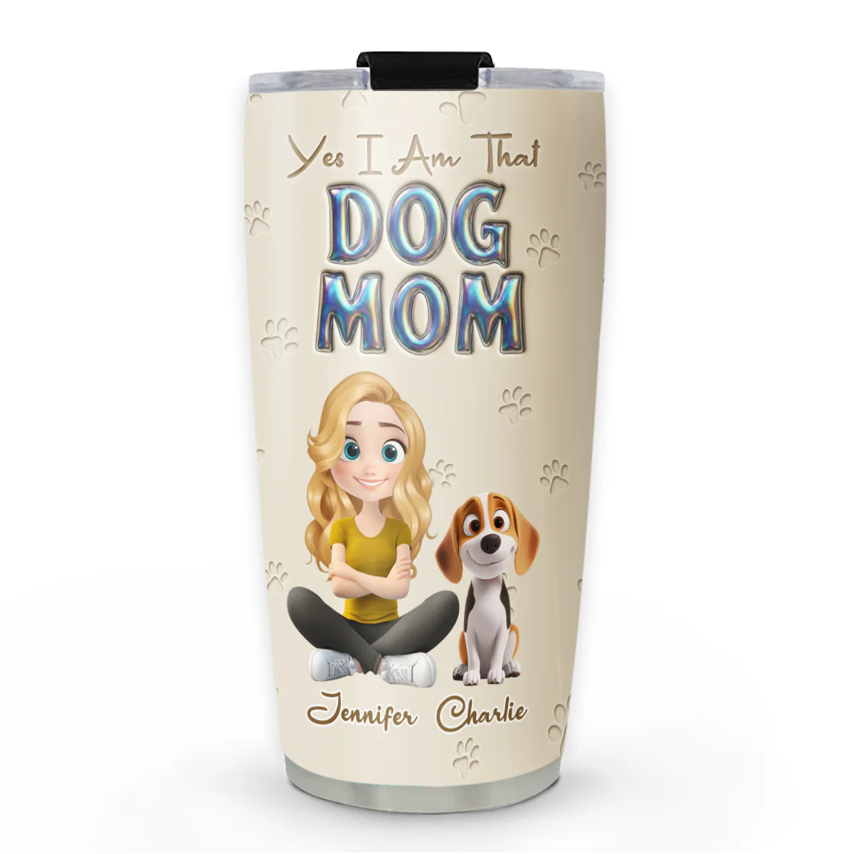 Heart On You - Personalized Custom 3D Effect Tumbler