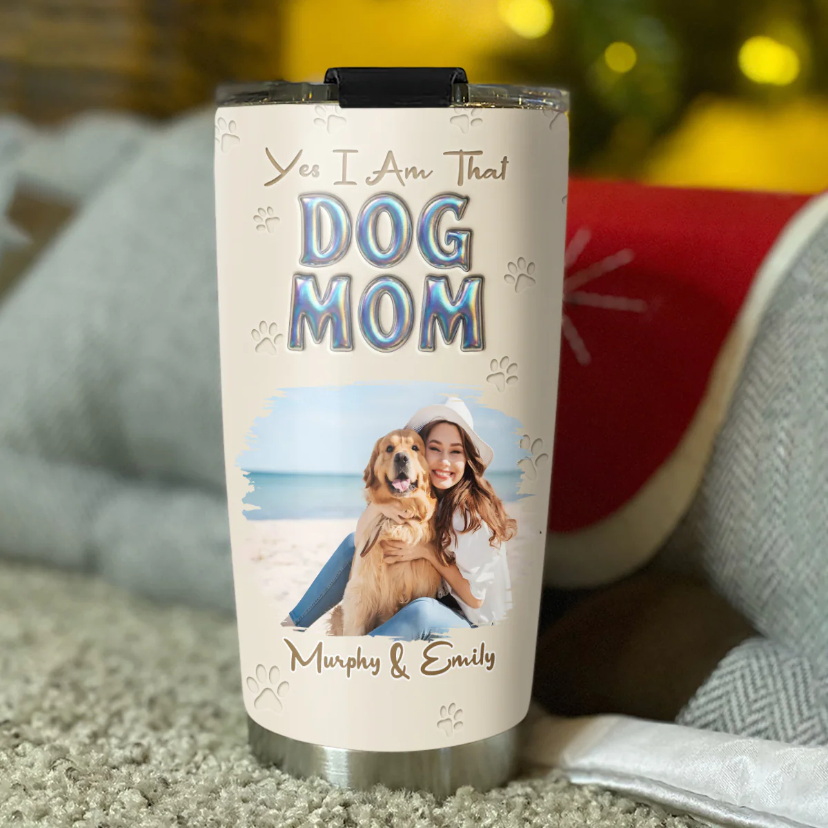 Heart On You Photo - Personalized Custom 3D Effect Tumbler - Image 4