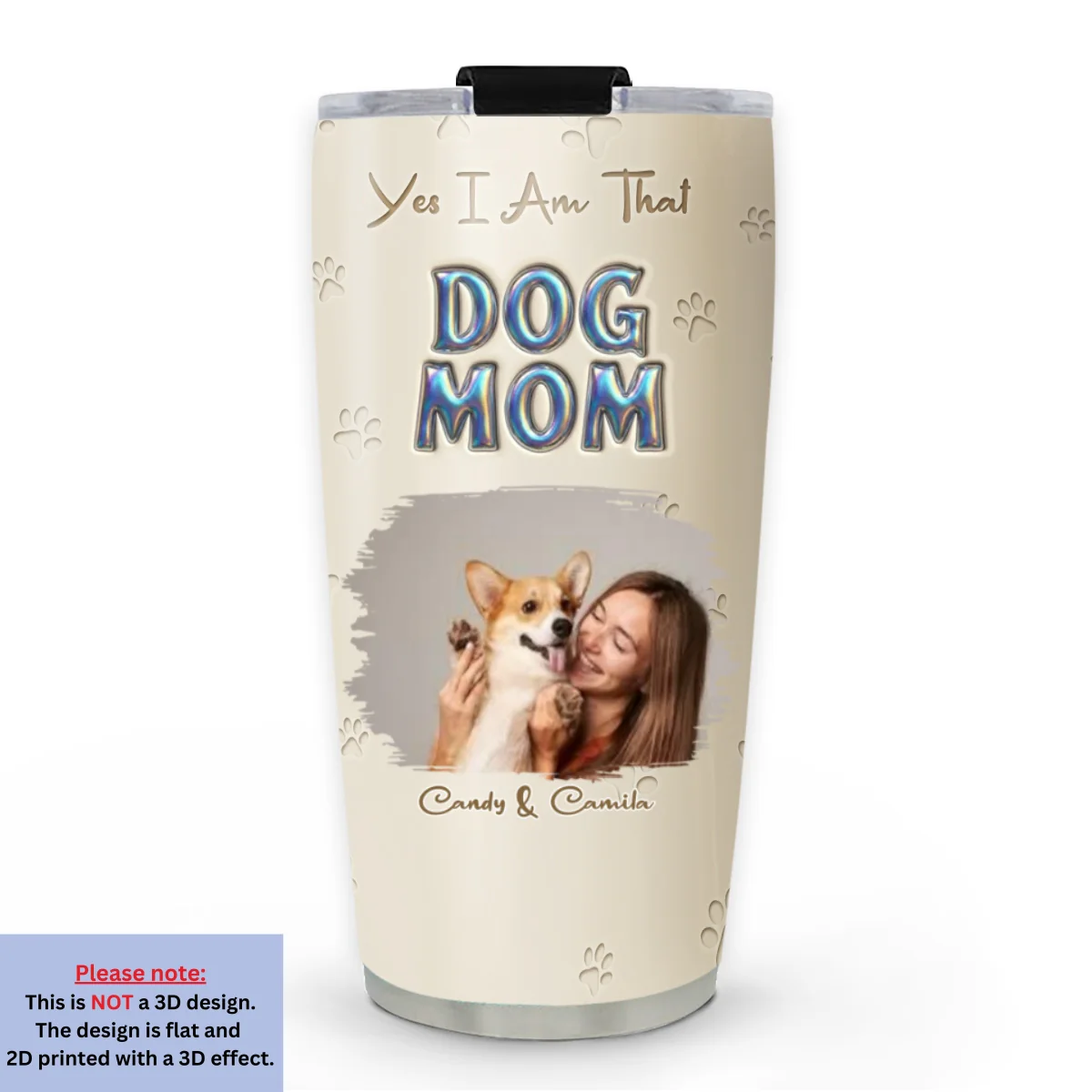 Heart On You Photo - Personalized Custom 3D Effect Tumbler - Image 5