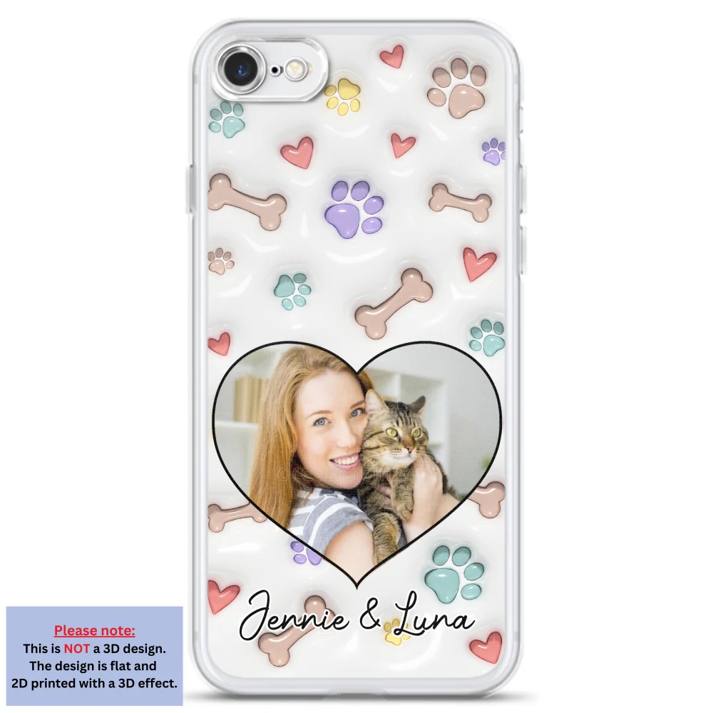 Her Baby Lovely Cats Ver Photo - Personalized Custom 3D Inflated Effect Phone Case - Image 3