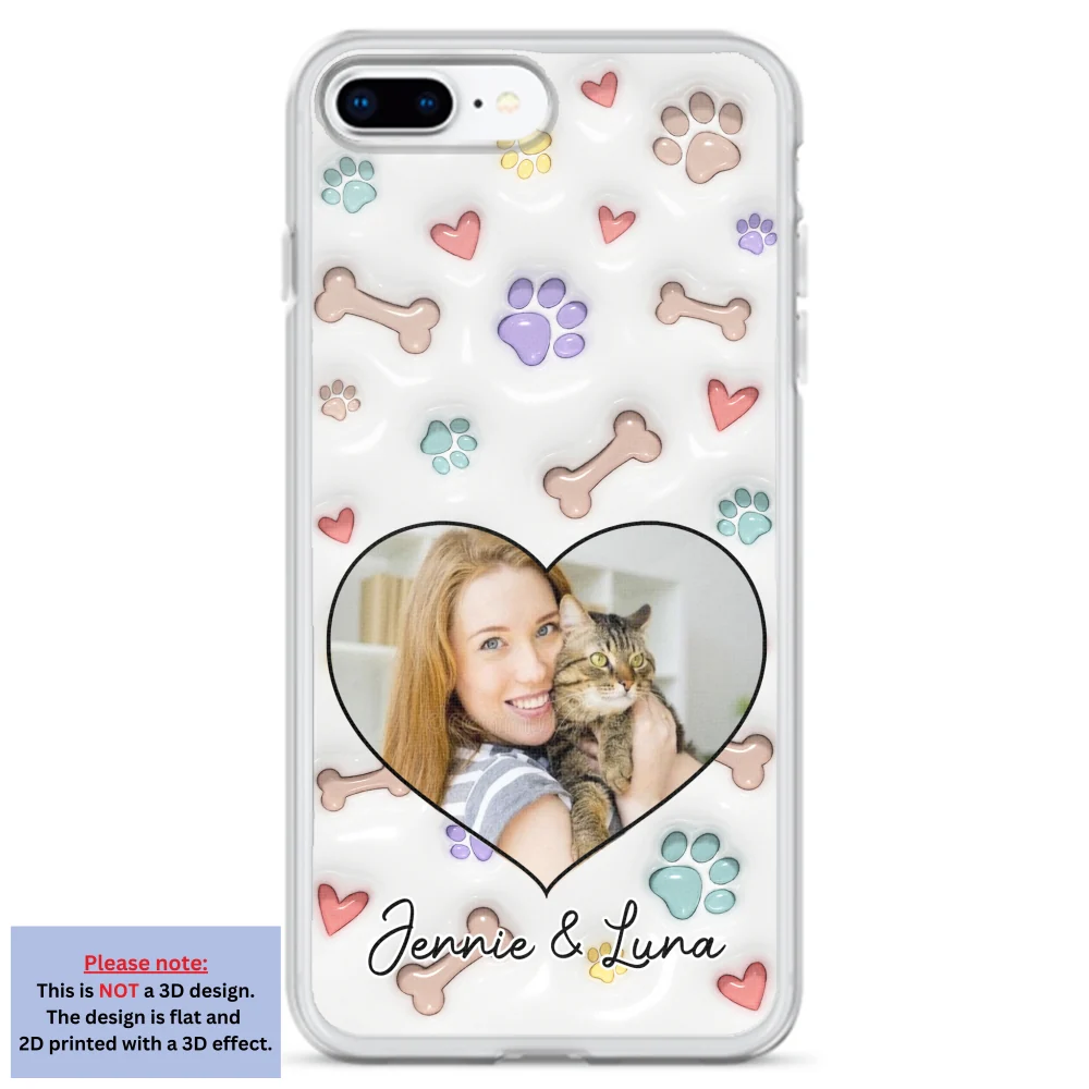 Her Baby Lovely Cats Ver Photo - Personalized Custom 3D Inflated Effect Phone Case - Image 4