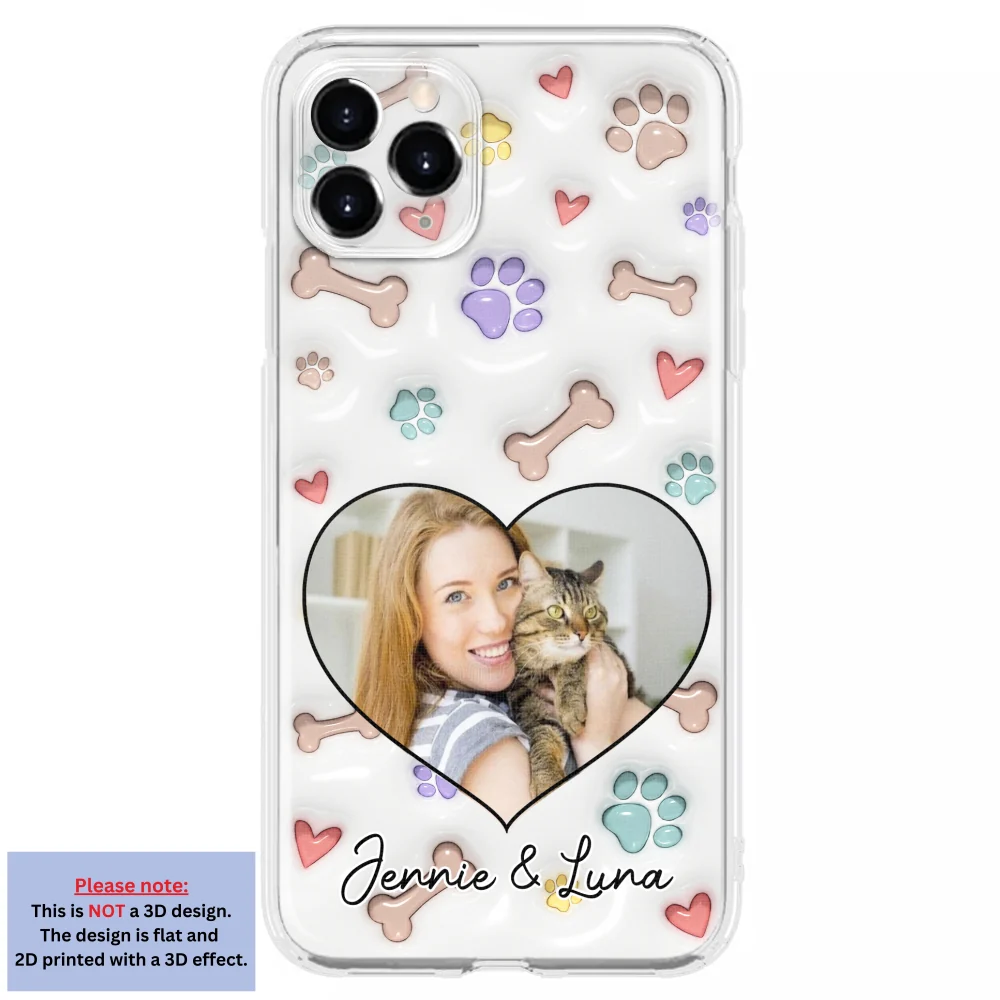 Her Baby Lovely Cats Ver Photo - Personalized Custom 3D Inflated Effect Phone Case - Image 7