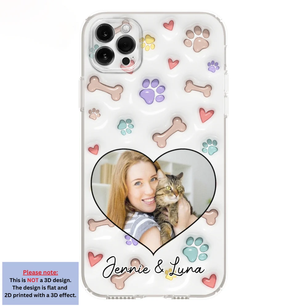 Her Baby Lovely Cats Ver Photo - Personalized Custom 3D Inflated Effect Phone Case - Image 9