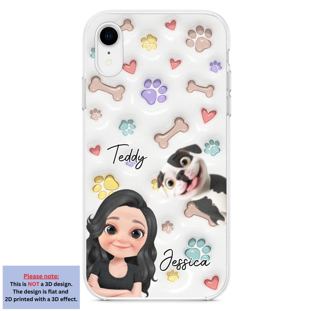 Her Baby Lovely Pets - Personalized Custom 3D Inflated Effect Phone Case - Image 21