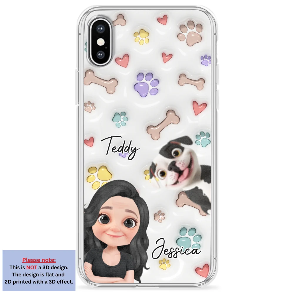 Her Baby Lovely Pets - Personalized Custom 3D Inflated Effect Phone Case - Image 23