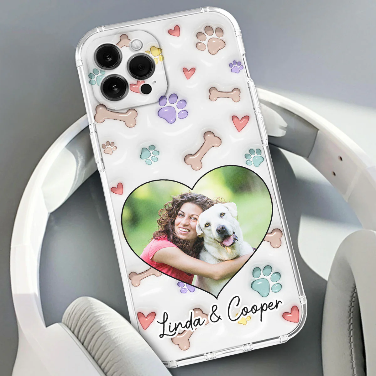 Her Baby Lovely Pets Ver Photo - Personalized Custom 3D Inflated Effect Phone Case