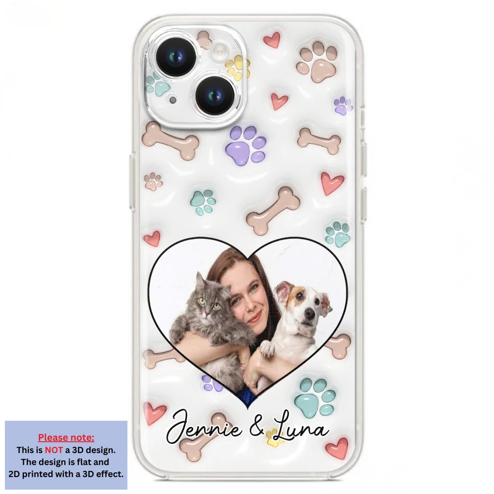 Her Baby Lovely Pets Ver Photo - Personalized Custom 3D Inflated Effect Phone Case - Image 13