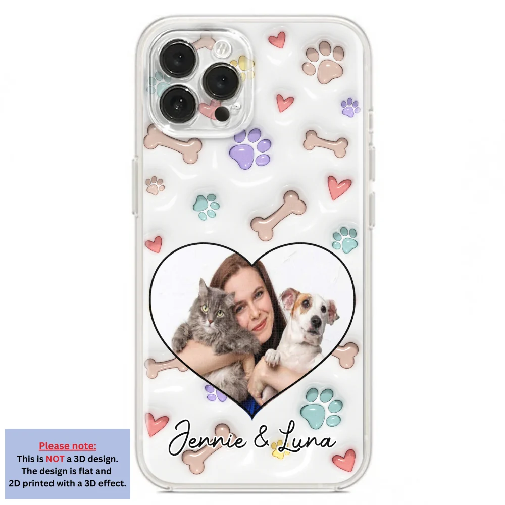 Her Baby Lovely Pets Ver Photo - Personalized Custom 3D Inflated Effect Phone Case - Image 15