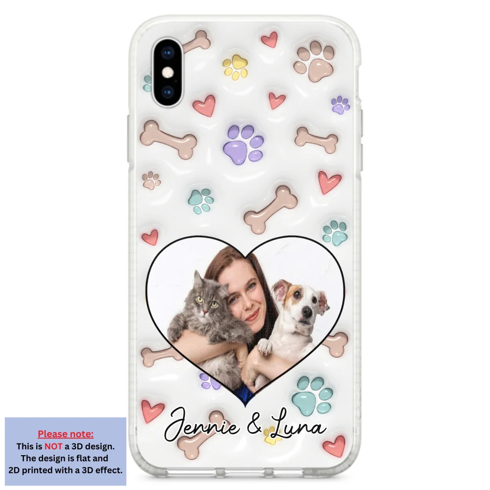 Her Baby Lovely Pets Ver Photo - Personalized Custom 3D Inflated Effect Phone Case - Image 20