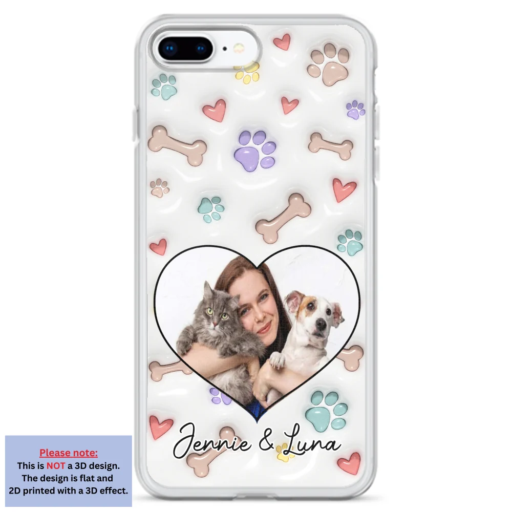 Her Baby Lovely Pets Ver Photo - Personalized Custom 3D Inflated Effect Phone Case - Image 3