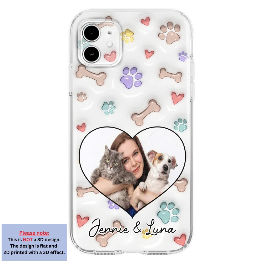 Her Baby Lovely Pets Ver Photo - Personalized Custom 3D Inflated Effect Phone Case - Image 7