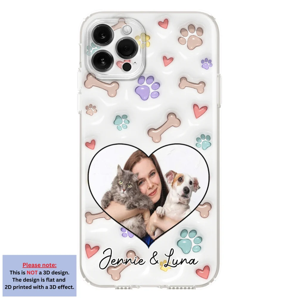 Her Baby Lovely Pets Ver Photo - Personalized Custom 3D Inflated Effect Phone Case - Image 9
