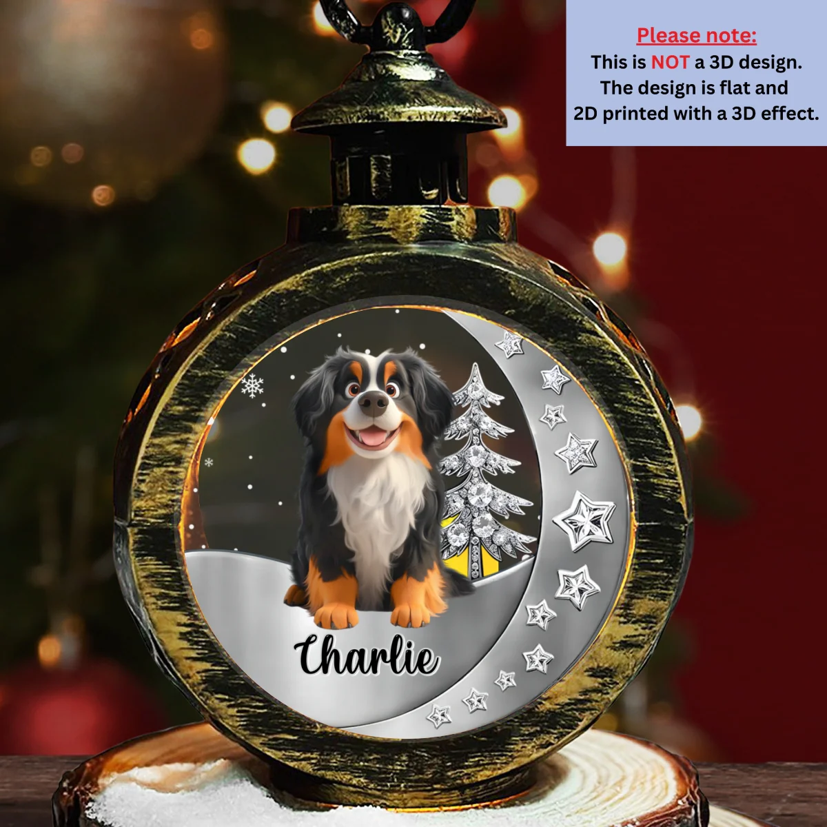Here Beside Us - Personalized Custom 3D Effect Christmas Lantern - Image 6