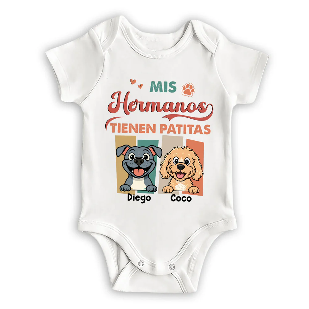 Hermanos Con Patas - Body De Bebé Personalizado