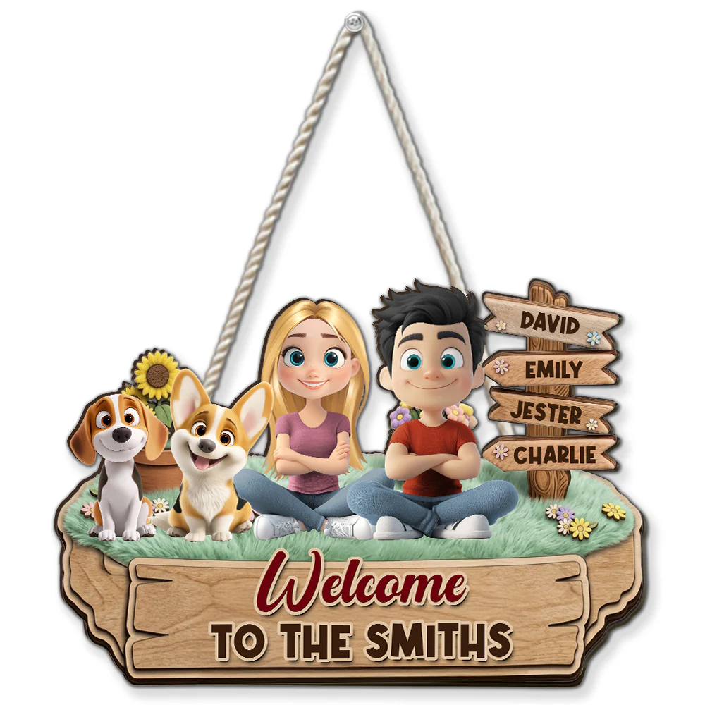 Home Is Where the Dogs Are - Personalized Custom Wood Sign