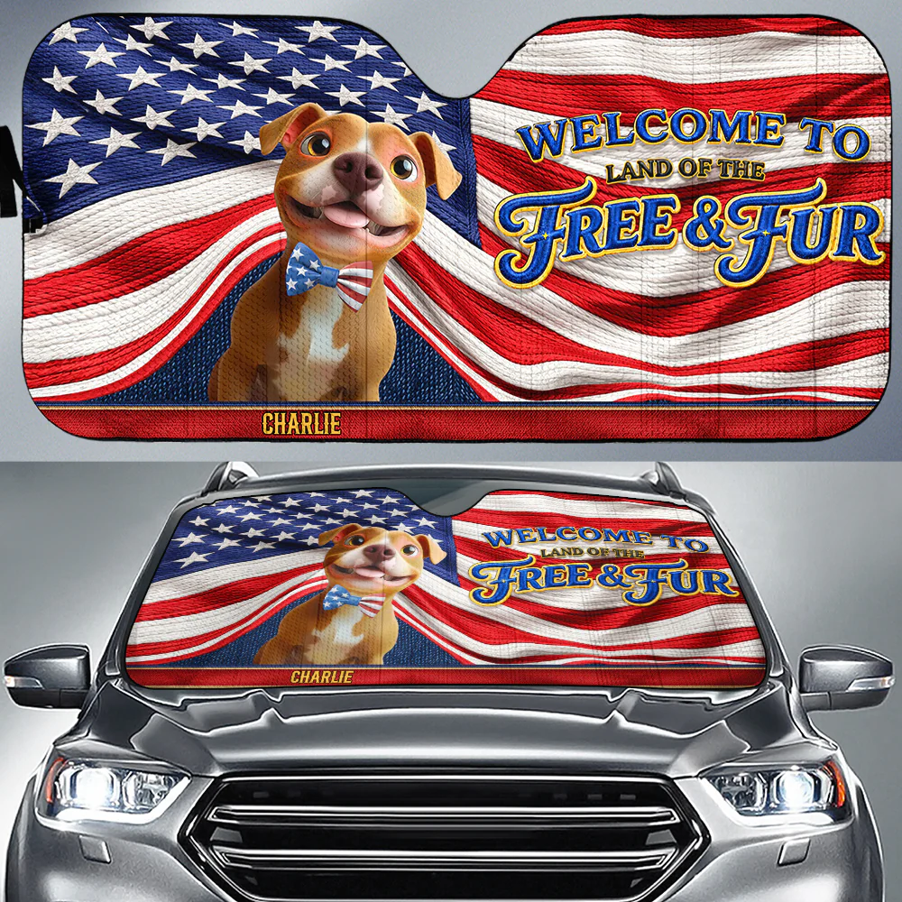 Home Of Freedom Since 1776 - Personalized Custom Car Sunshade - Image 2