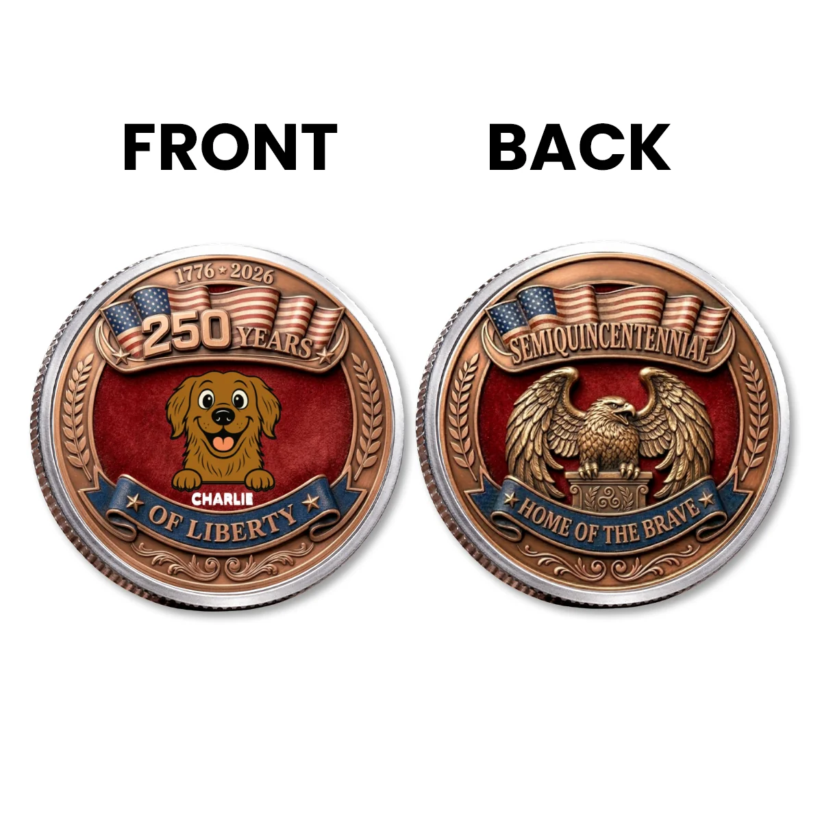 Home Of The Brave - Personalized Custom Commemorative Keepsake Coin - Image 15