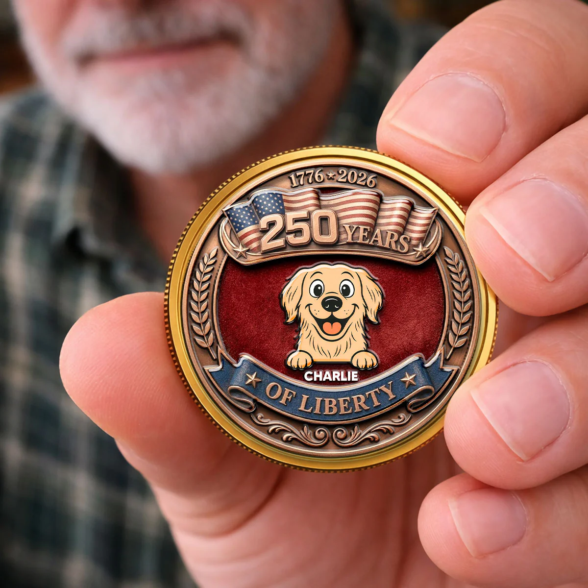 Home Of The Brave - Personalized Custom Commemorative Keepsake Coin - Image 4