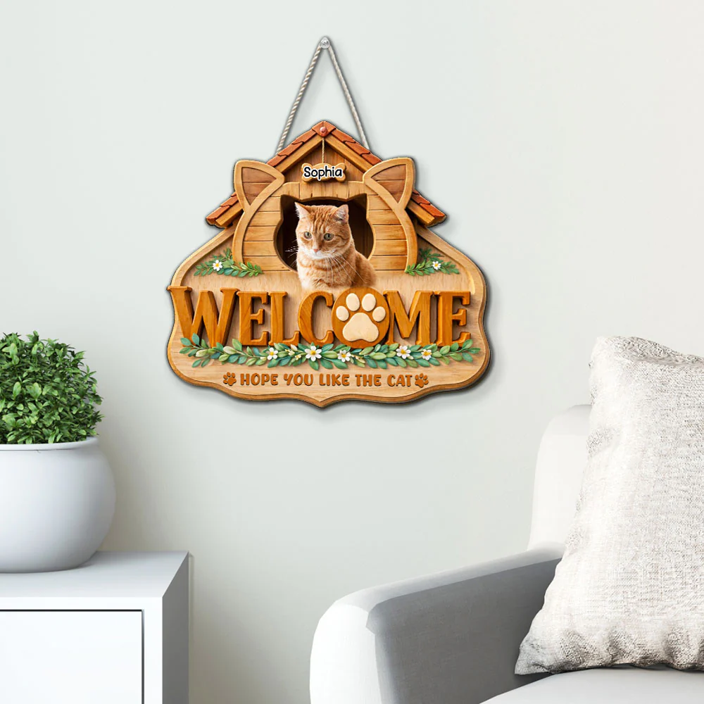 Home Right Here Photo - Personalized Custom Wood Sign - Image 4