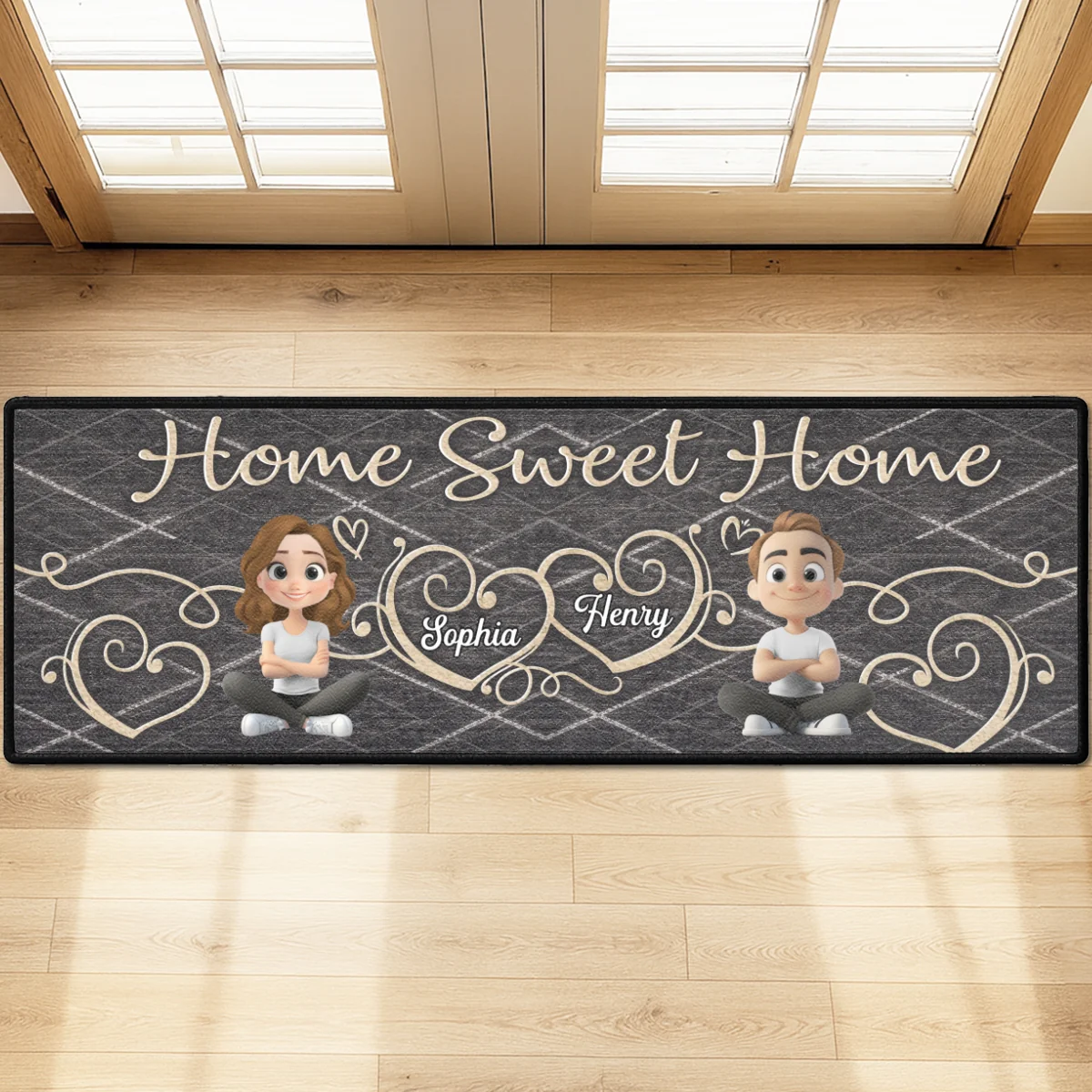 Home Sweet Home - Personalized Custom Runner Rug - Image 6