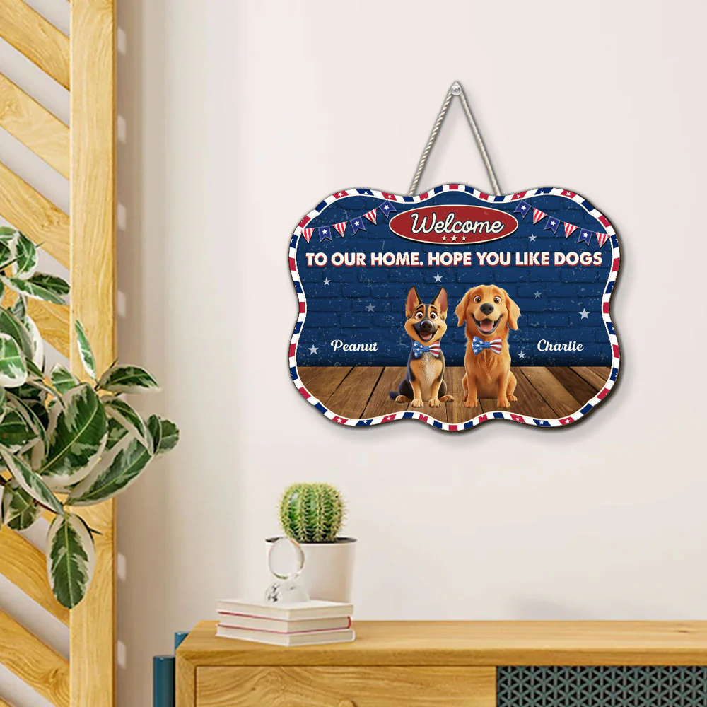 Hope You Love Dogs - Personalized Custom Wood Sign - Image 2