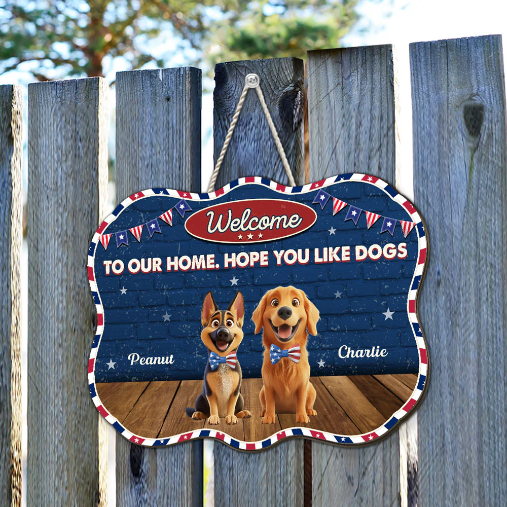 Hope You Love Dogs - Personalized Custom Wood Sign - Image 3