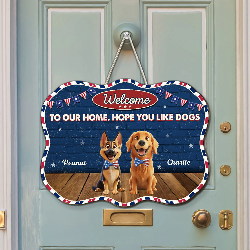 Hope You Love Dogs - Personalized Custom Wood Sign - Image 5