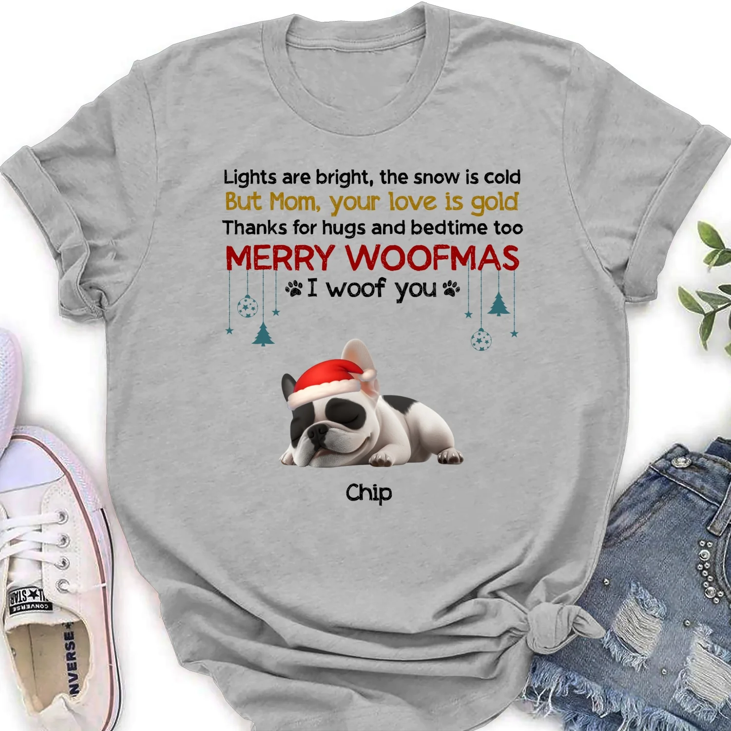 Hugs And You Is All I Need - Personalized Custom Women's T-shirt - Image 6